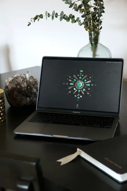 Amazonite Crystal Grid Desktop 